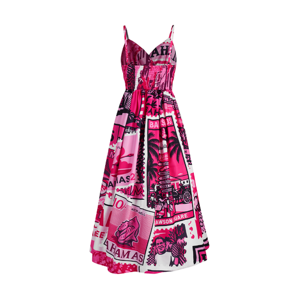 2025 BREAST CANCER CINCHED MAXI DRESS