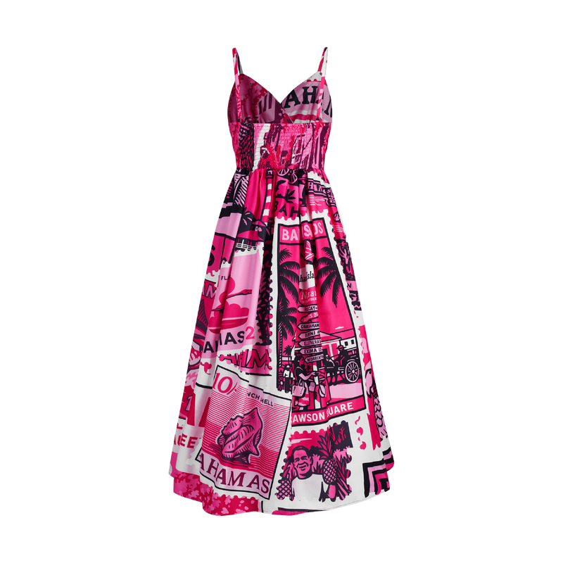 2025 BREAST CANCER CINCHED MAXI DRESS