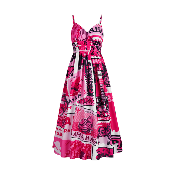 2025 BREAST CANCER CINCHED MAXI DRESS