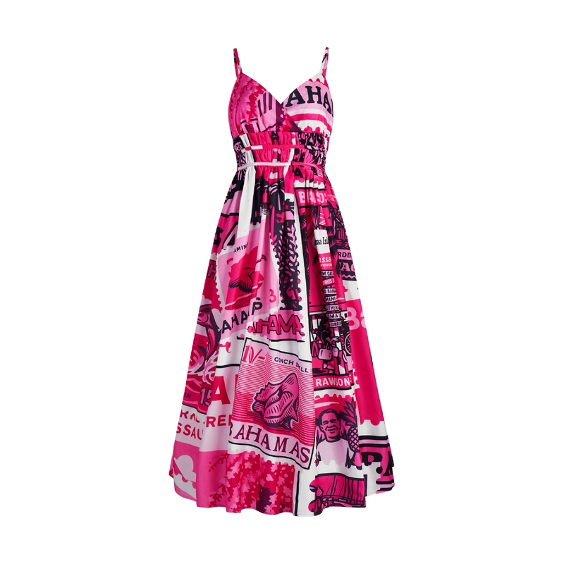 2025 BREAST CANCER CINCHED MAXI DRESS