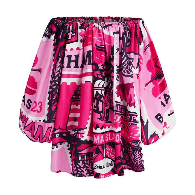 2025 BREAST CANCER OFF SHOULDER DRESS