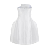 THE ALIGER STRAPLESS DRESS-IVORY