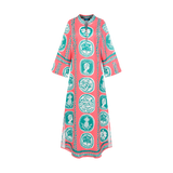 THE COMMERCIA TUNIC DRESS-CORAL