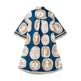 THE COMMERCIA SHIRT DRESS-NAVY