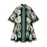 THE COMMERCIA SHIRT DRESS-GREEN