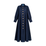 THE DENIM MAXI SHIRT DRESS