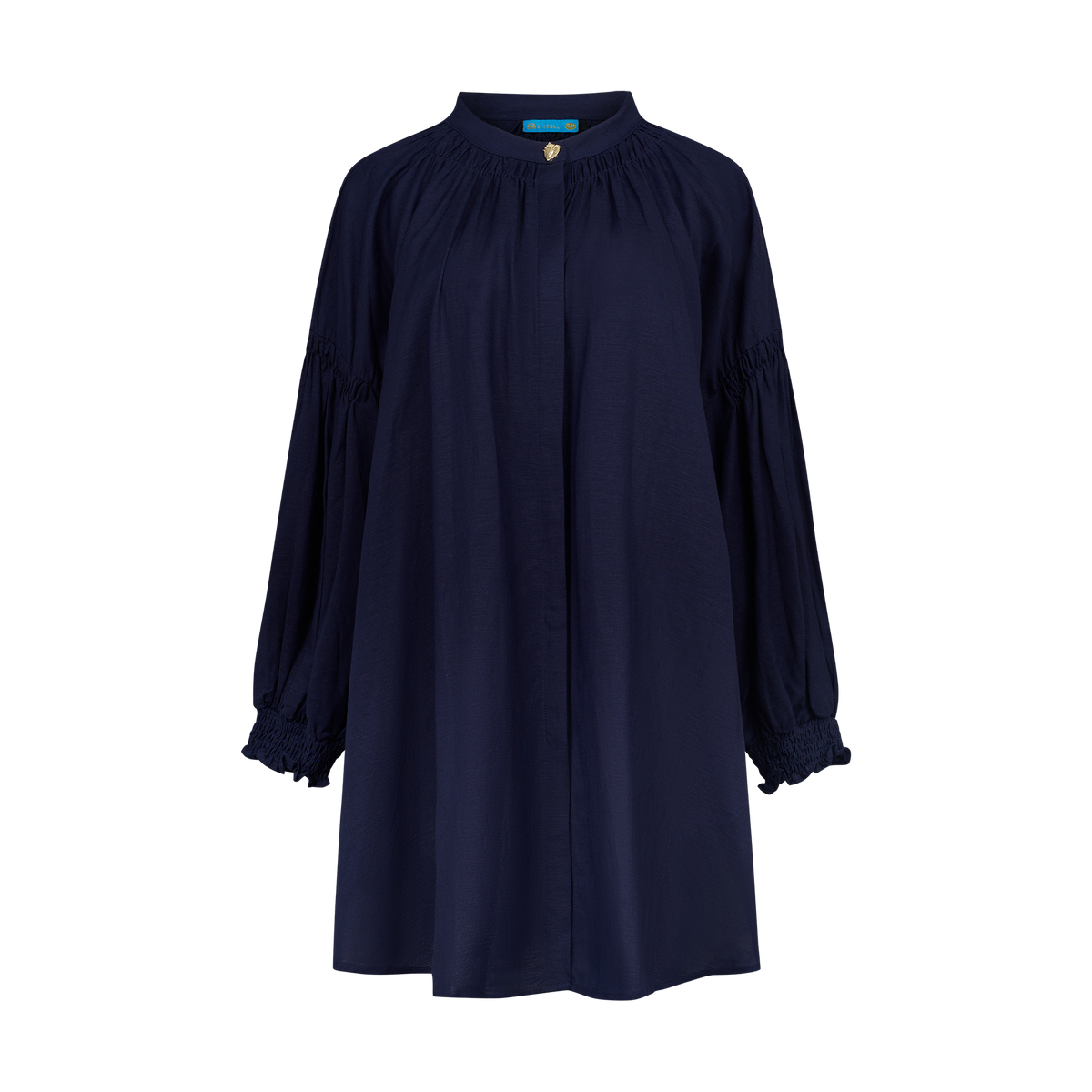 THE STROMBUS BANDED TUNIC-NAVY