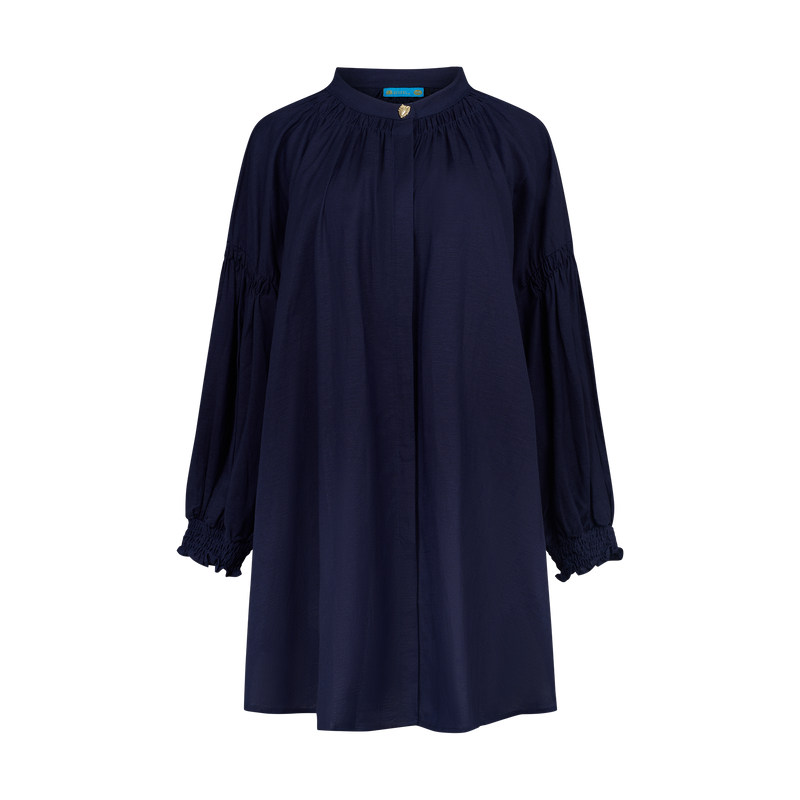 THE STROMBUS BANDED TUNIC-NAVY