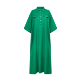 THE STROMBUS SHIRT DRESS-GREEN