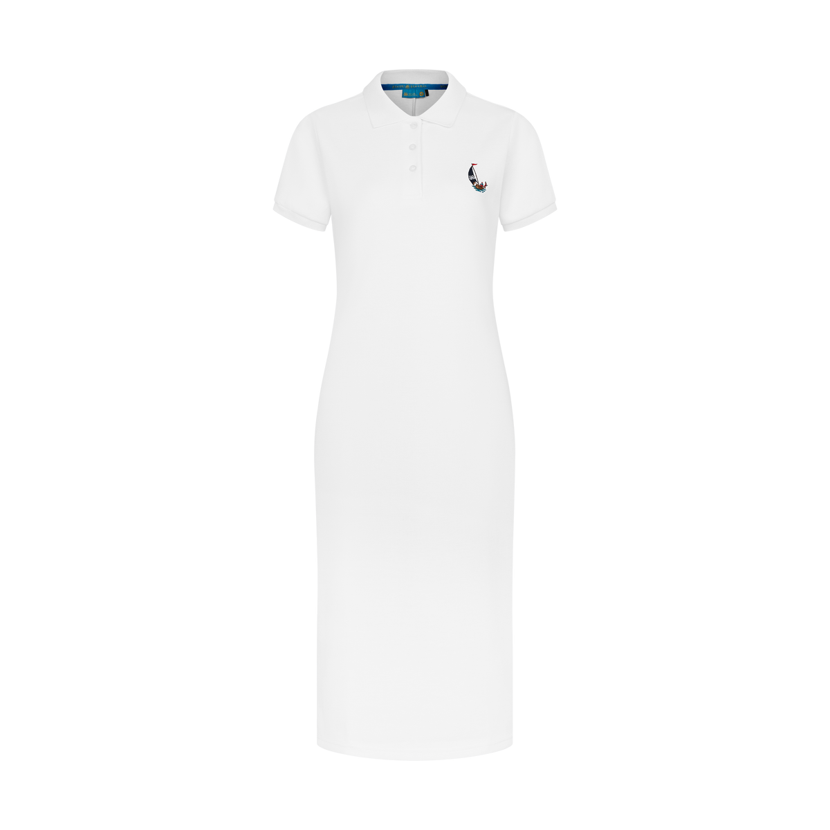 THE STAPLE MAXI POLO-WHITE