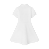 GIRLS STAPLE DRESS-WHITE