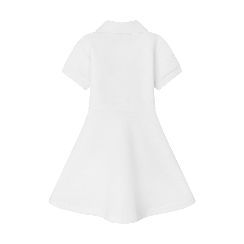 GIRLS STAPLE DRESS-WHITE