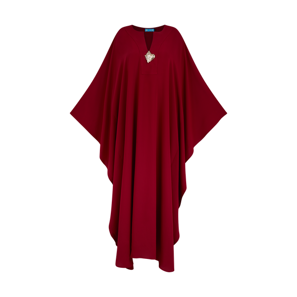 THE ALIGER KAFTAN-BURGUNDY