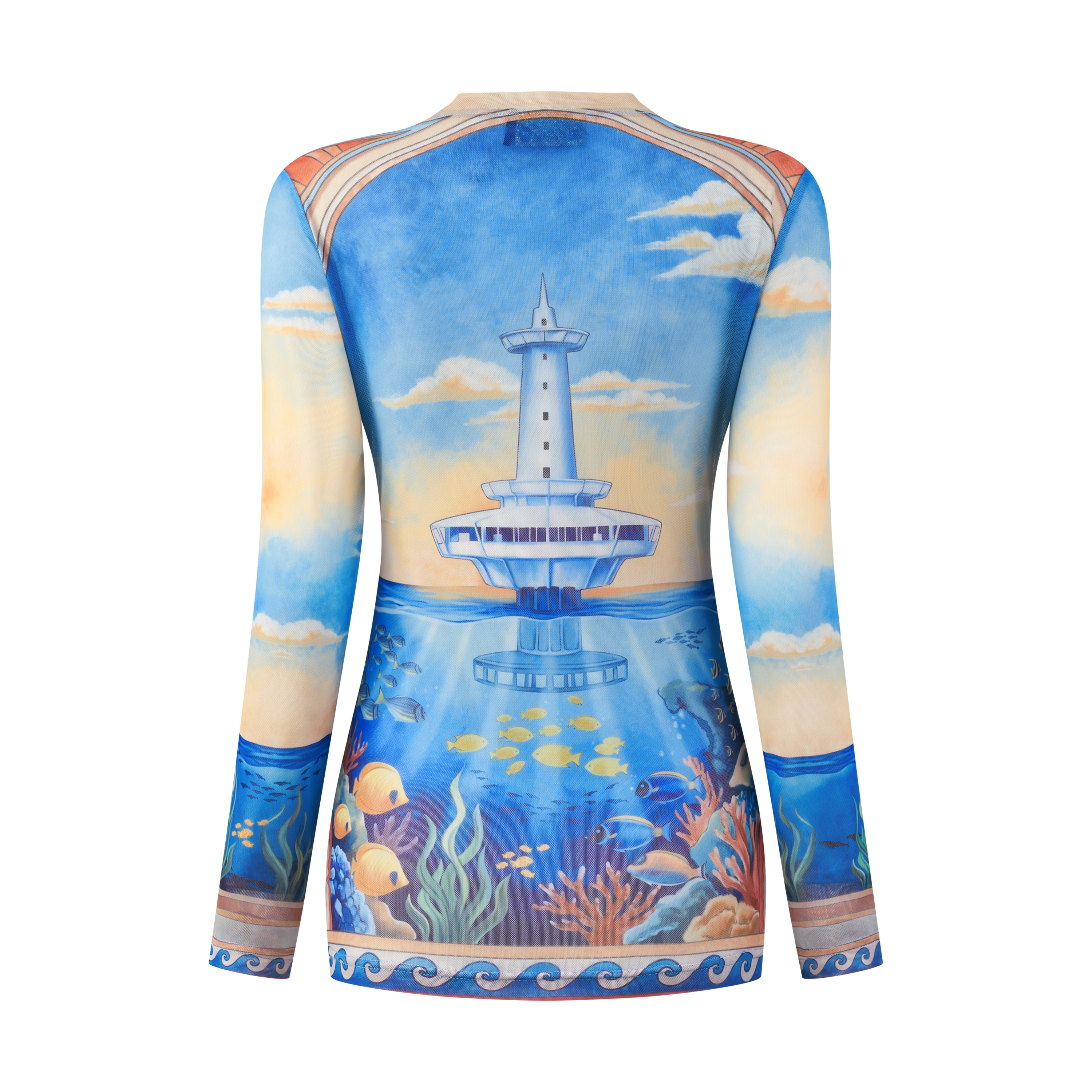 THE GRAND MARINE MESH TOP
