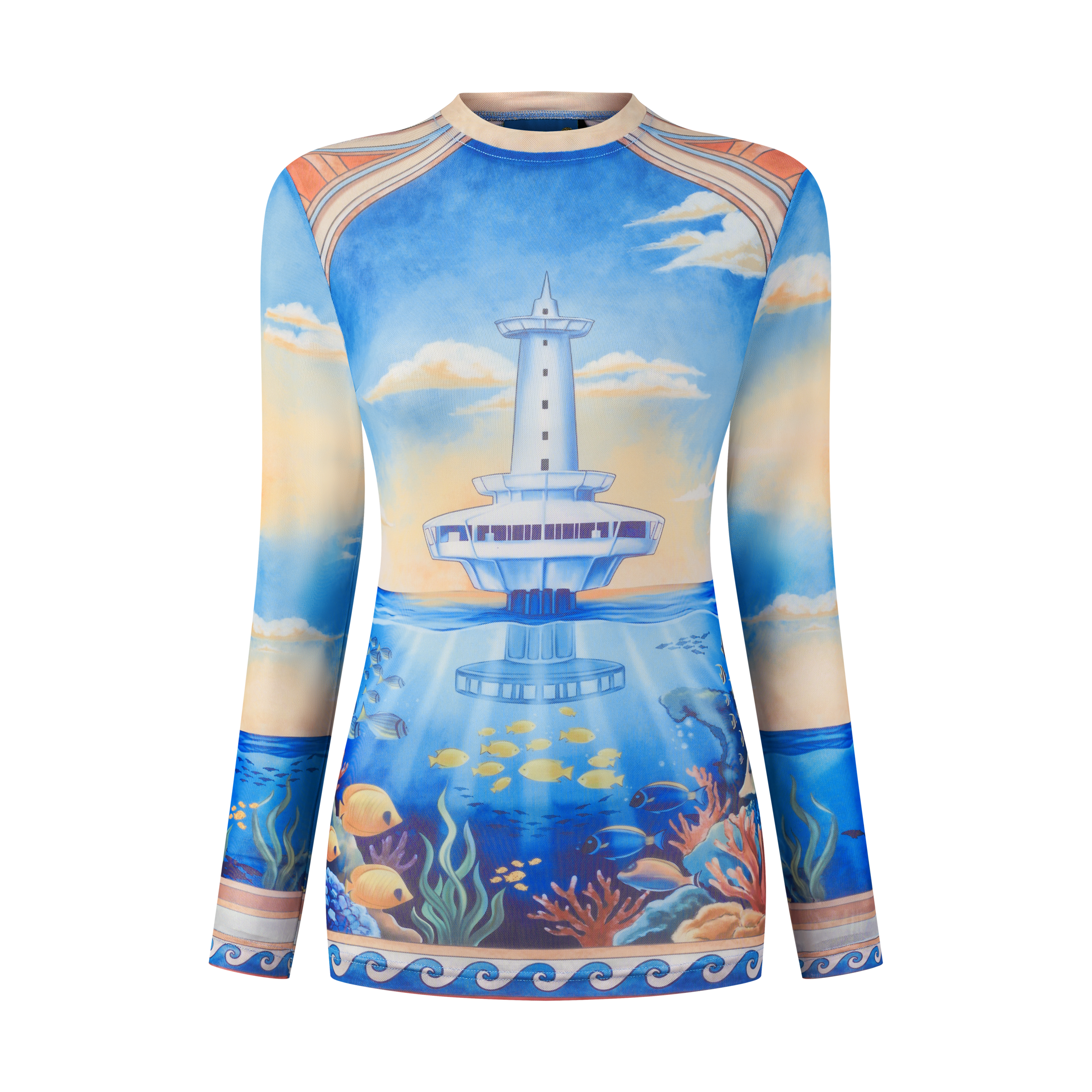 THE GRAND MARINE MESH TOP