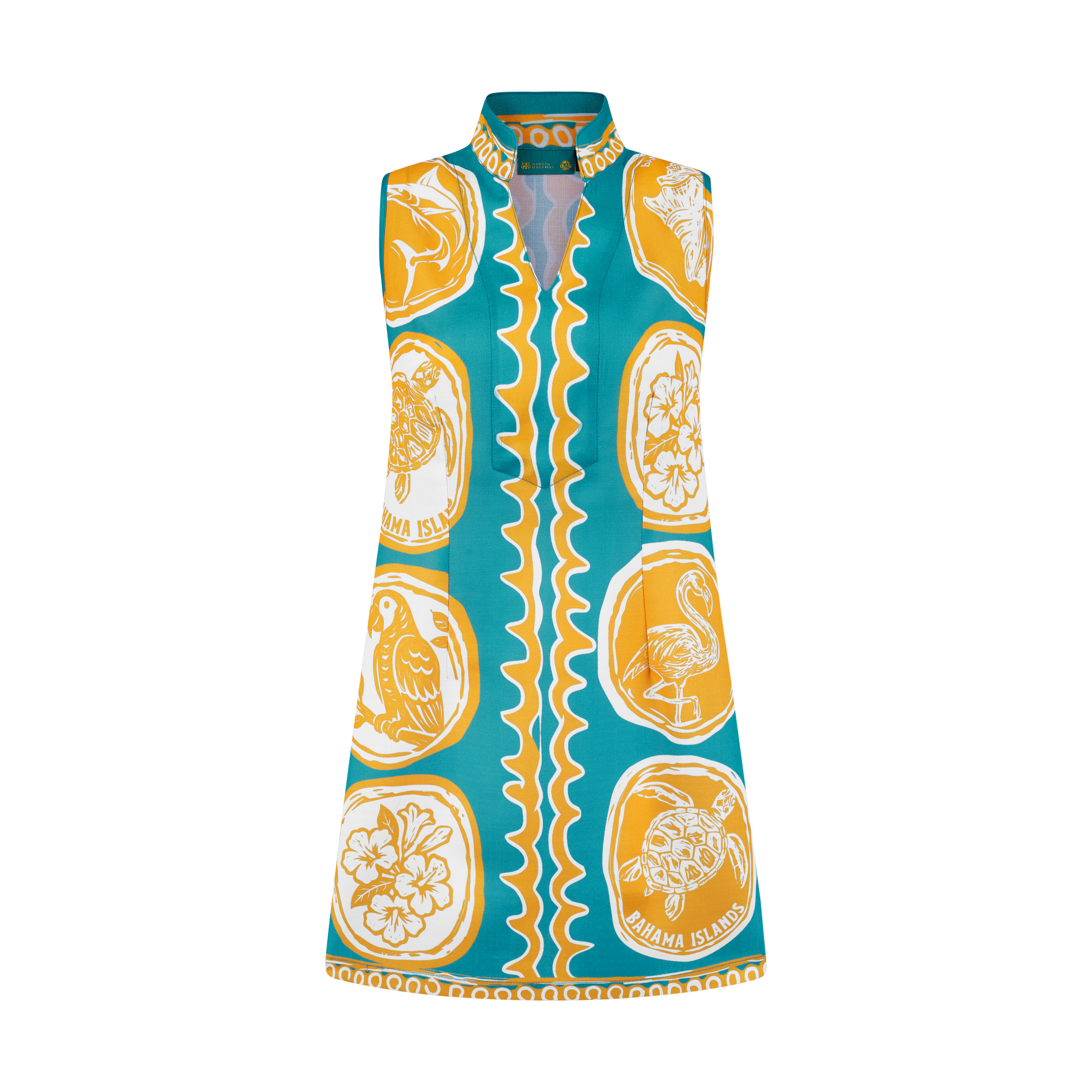 THE COMMERCIA MINI TUNIC DRESS-AQUA