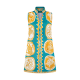 THE COMMERCIA MINI TUNIC DRESS-AQUA