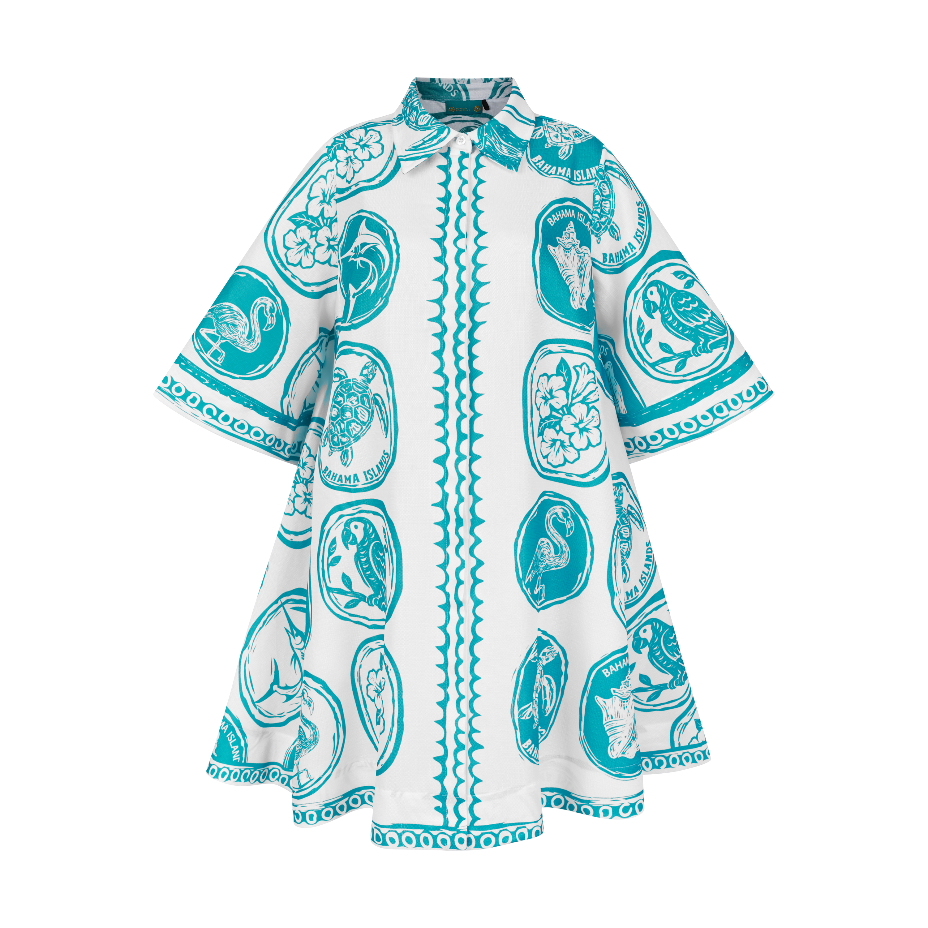 THE COMMERCIA SHIRT DRESS-WHITE