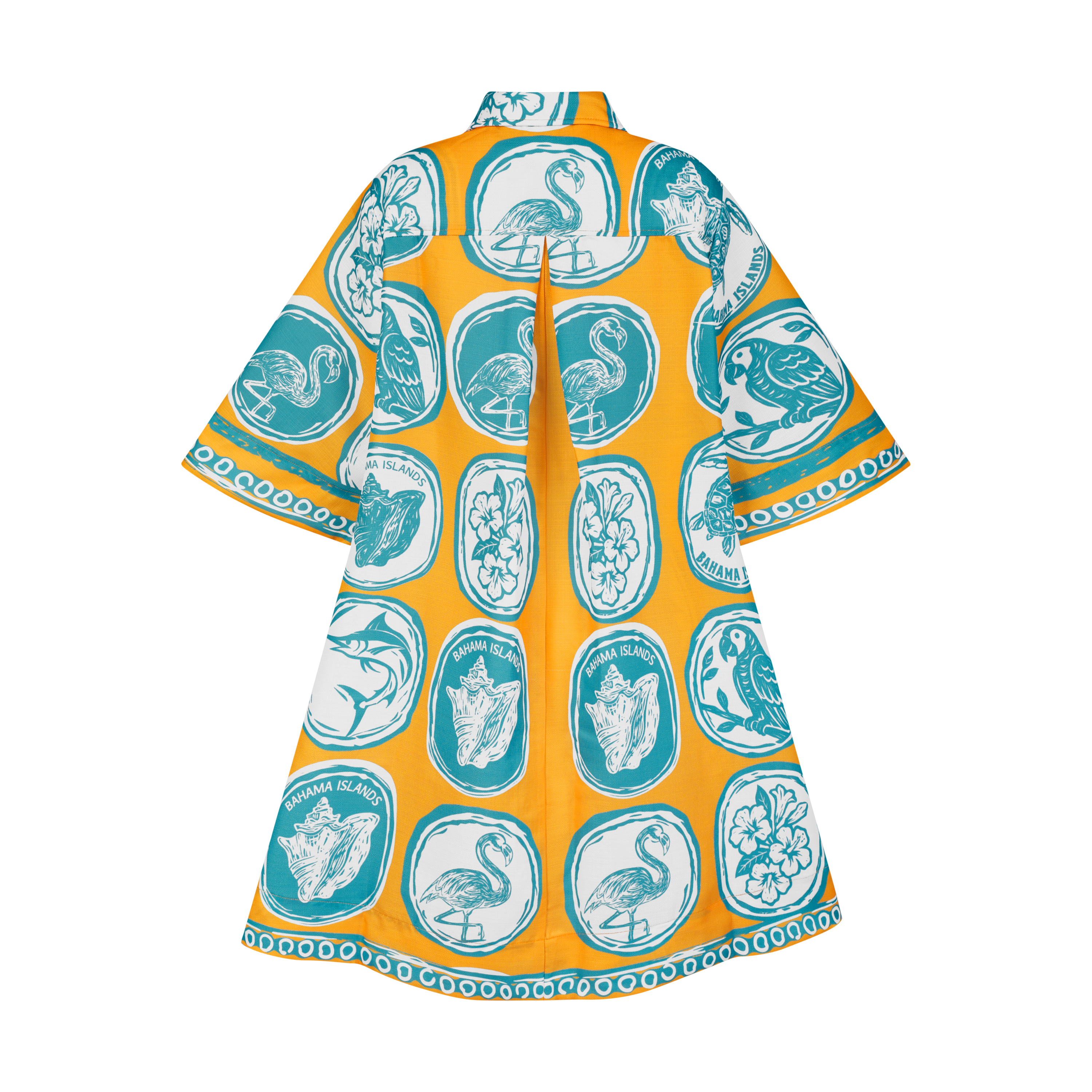 THE COMMERCIA SHIRT DRESS-GOLD