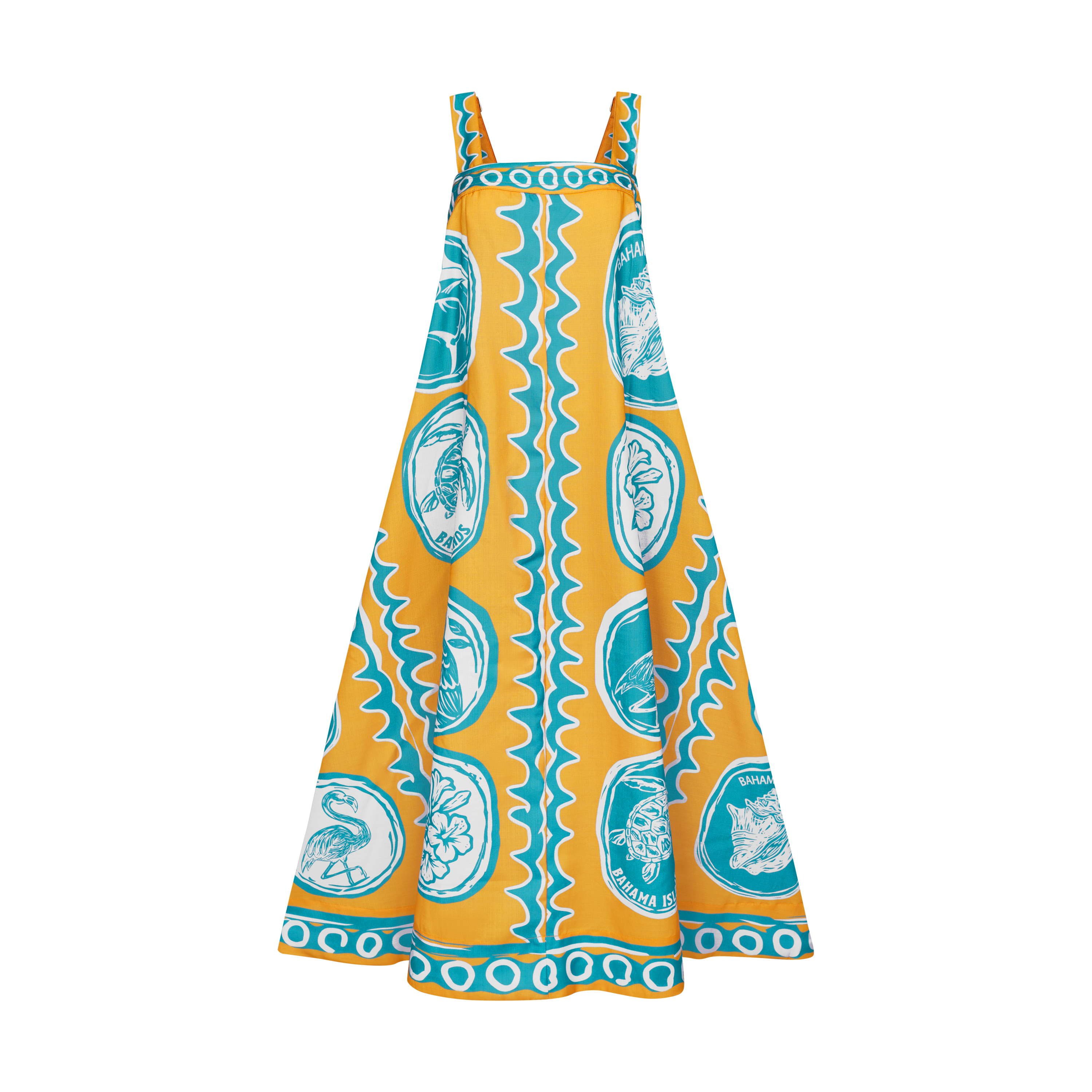 THE COMMERCIA MAXI DRESS-GOLD