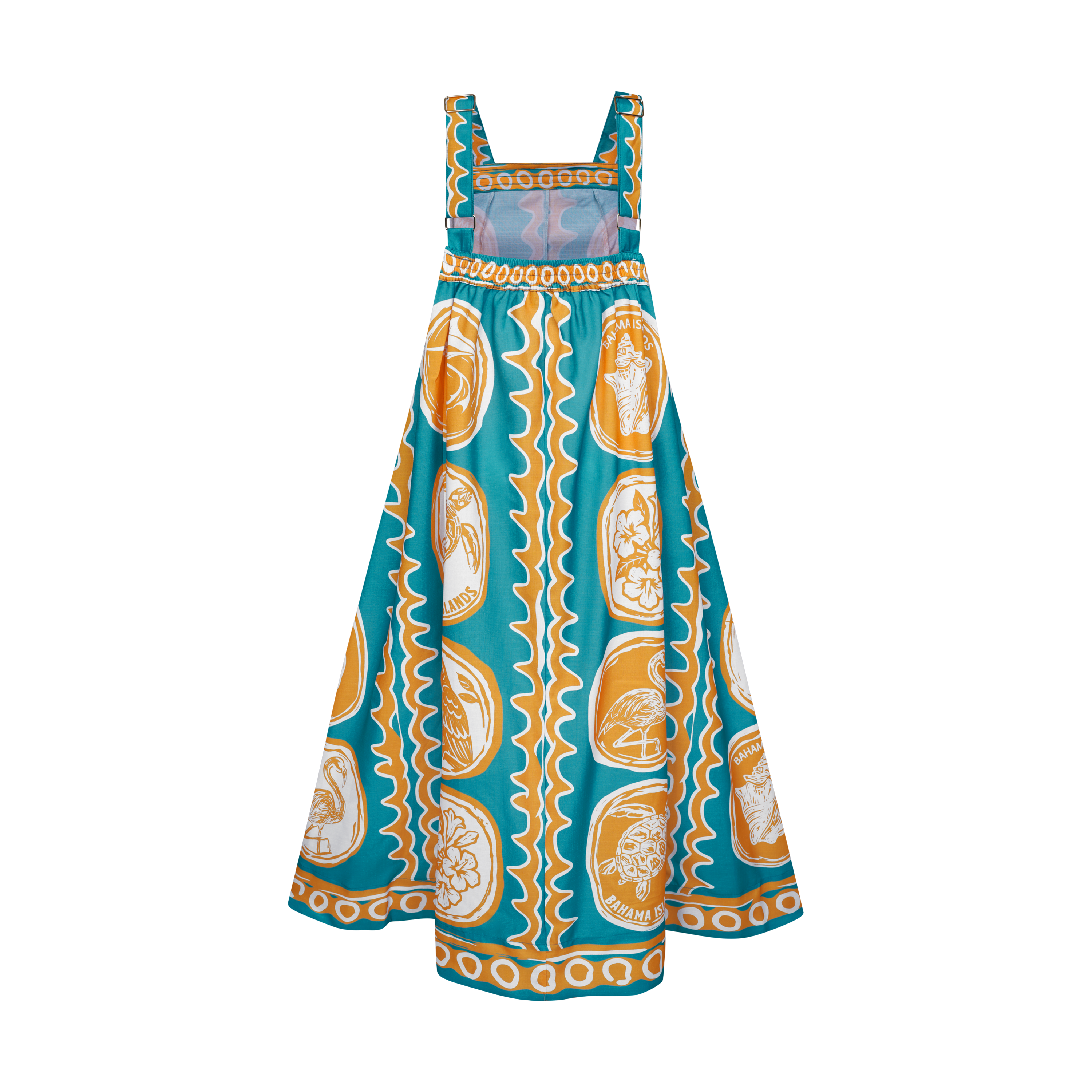 THE COMMERCIA MAXI DRESS-AQUA