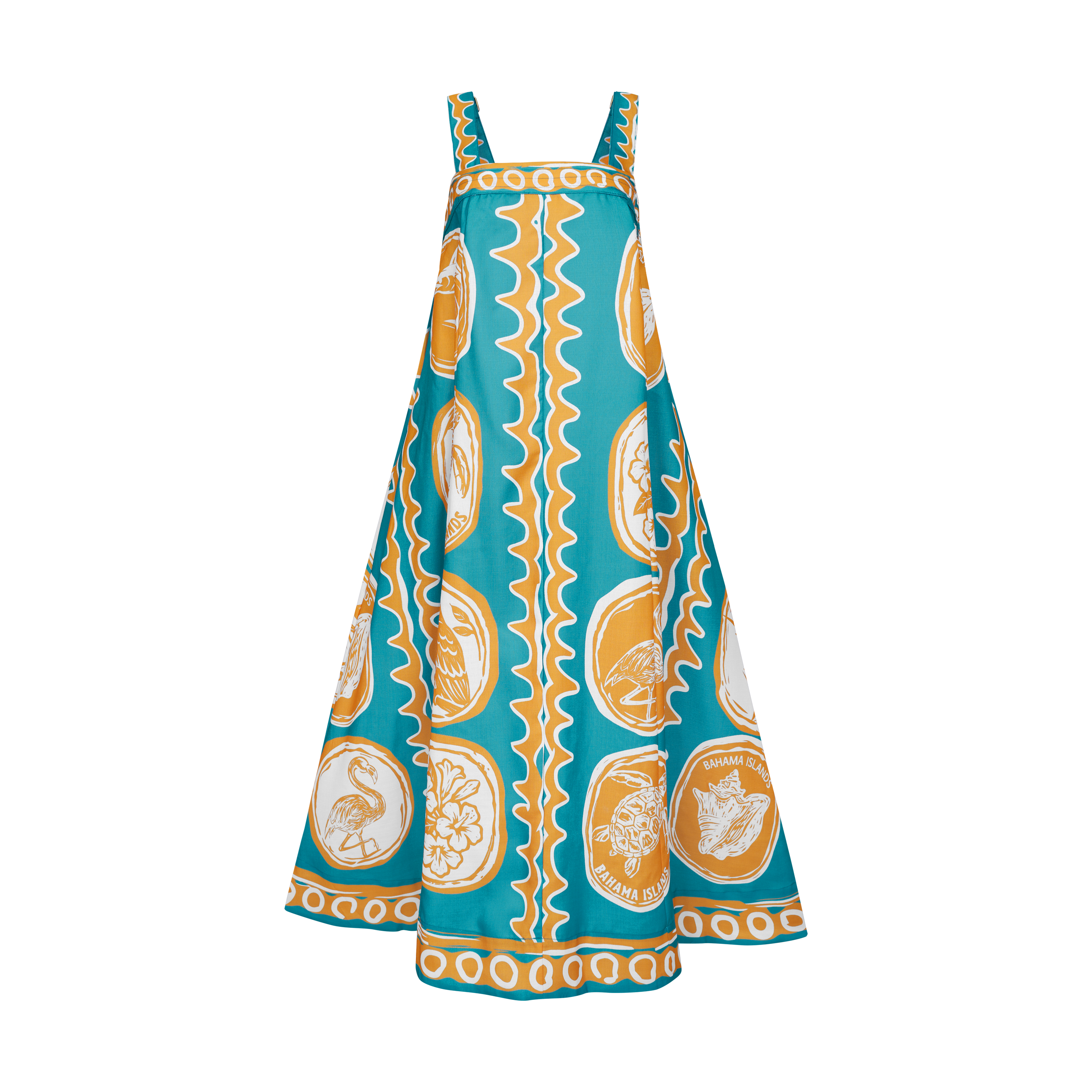 THE COMMERCIA MAXI DRESS-AQUA
