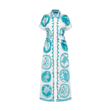 THE COMMERCIA RUCHED DRESS-WHITE