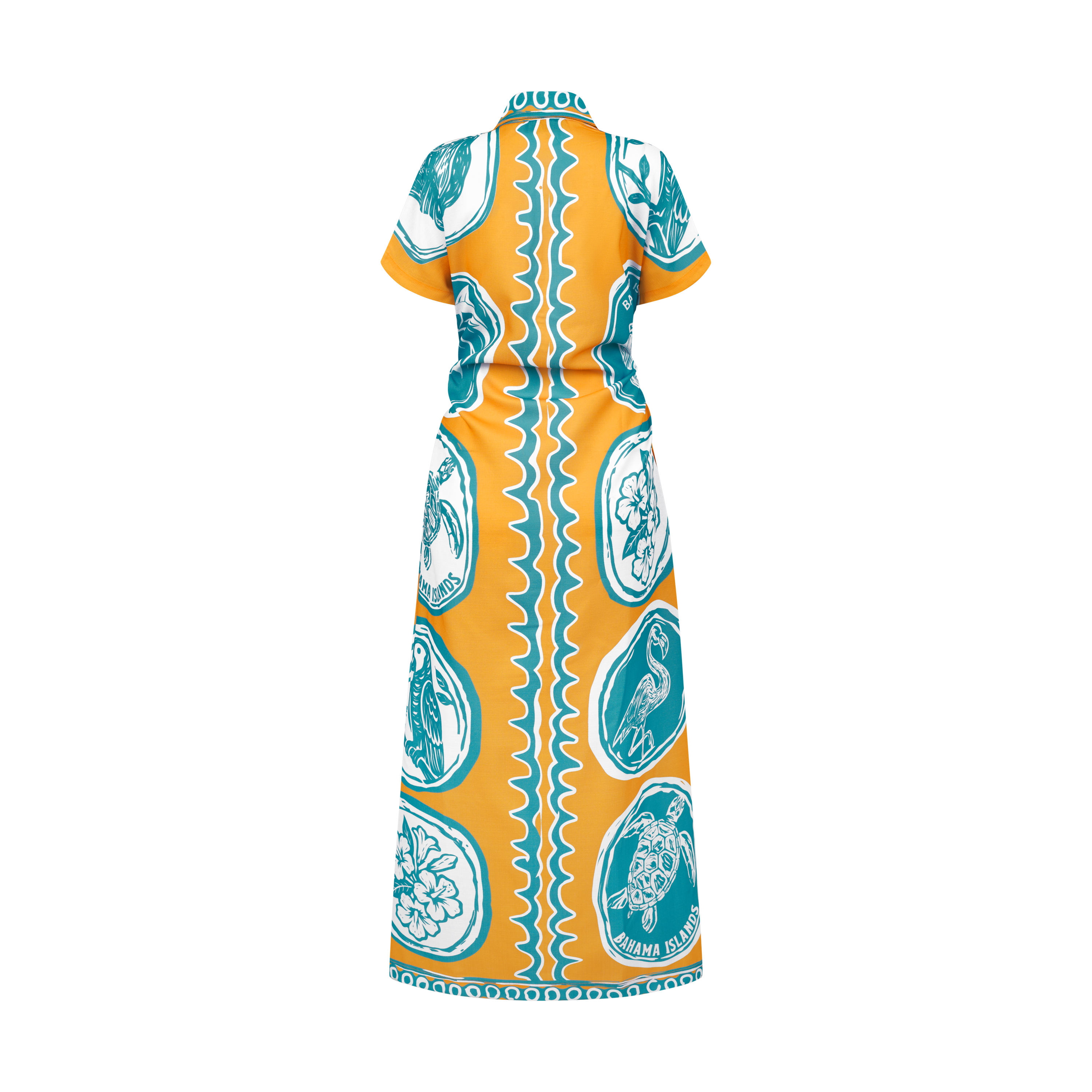 THE COMMERCIA RUCHED DRESS-GOLD