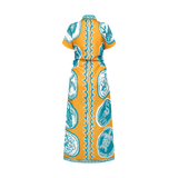 THE COMMERCIA RUCHED DRESS-GOLD
