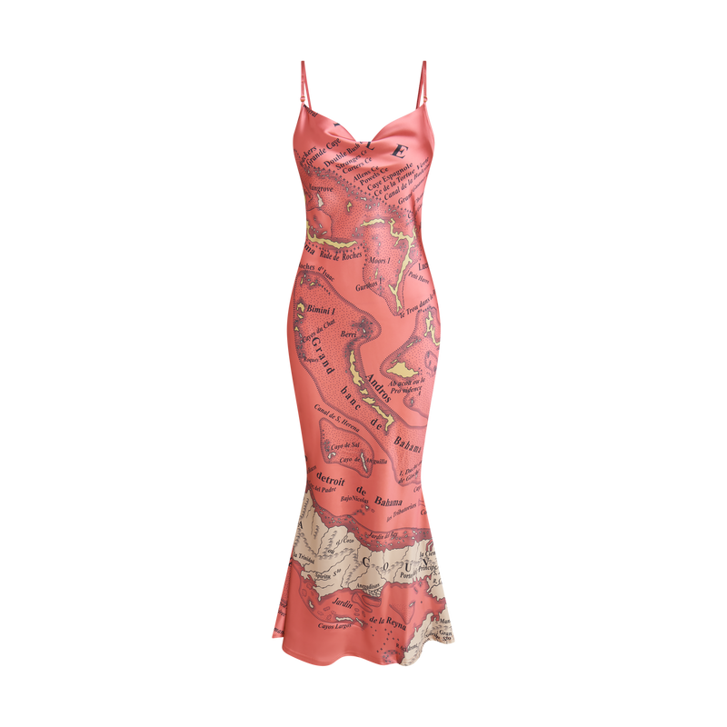 CARTE LUCAYOS DRESS-CORAL