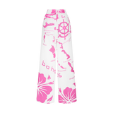 ARCHIPELAGO PANTS- WHITE & PINK
