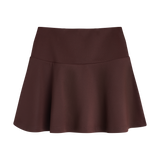 THE MEDALLION SKIRT-BURGUNDY