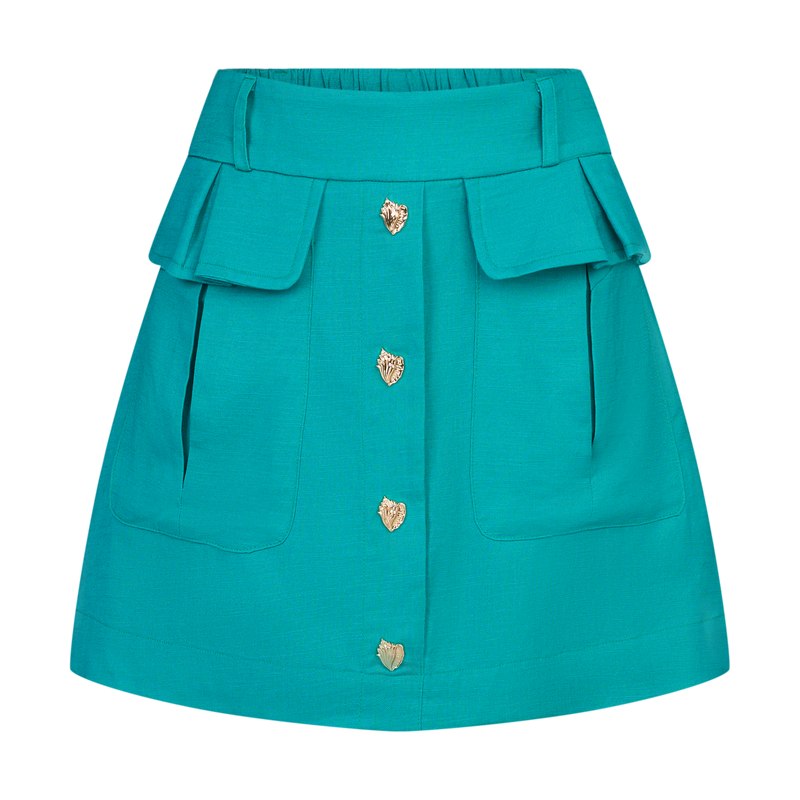 THE STROMBUS SKIRT-JADE