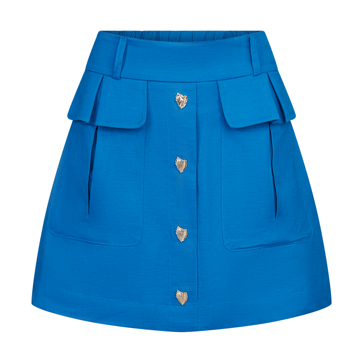 THE STROMBUS SKIRT-COBALT