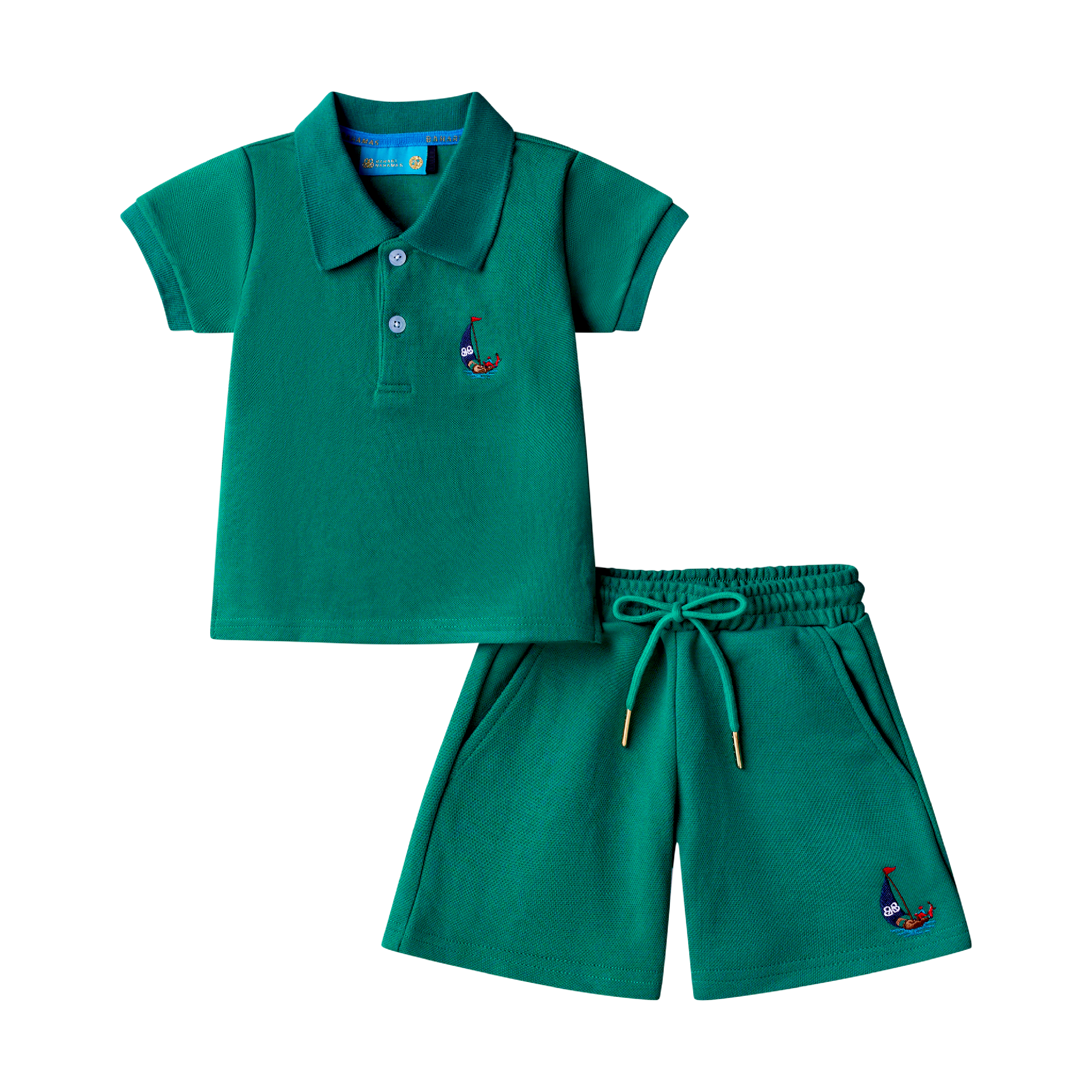 BOYS STAPLE POLO SET-KELLY