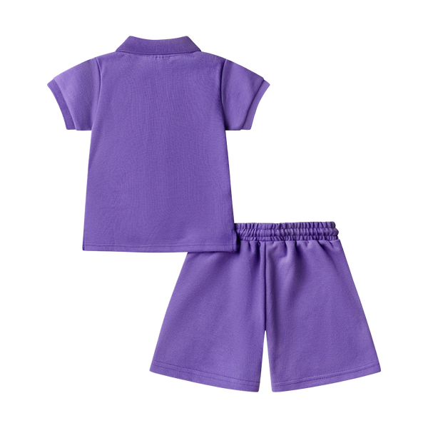 BOYS STAPLE POLO SET-IRIS