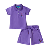 BOYS STAPLE POLO SET-IRIS