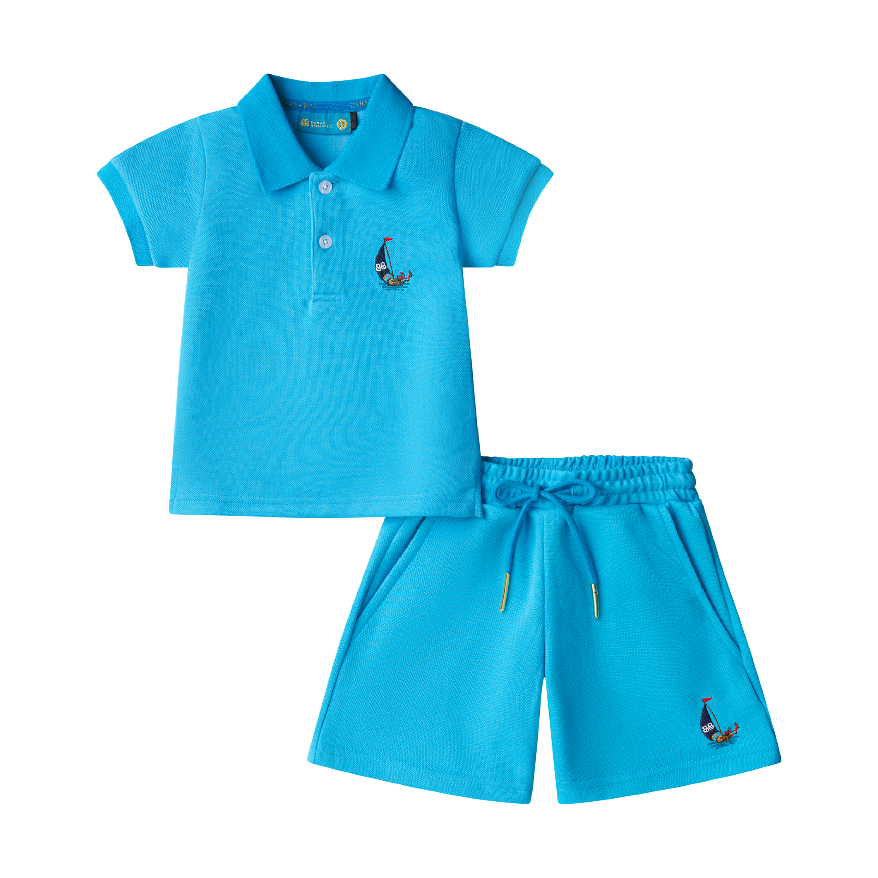 BOYS STAPLE POLO SET-CAPRI