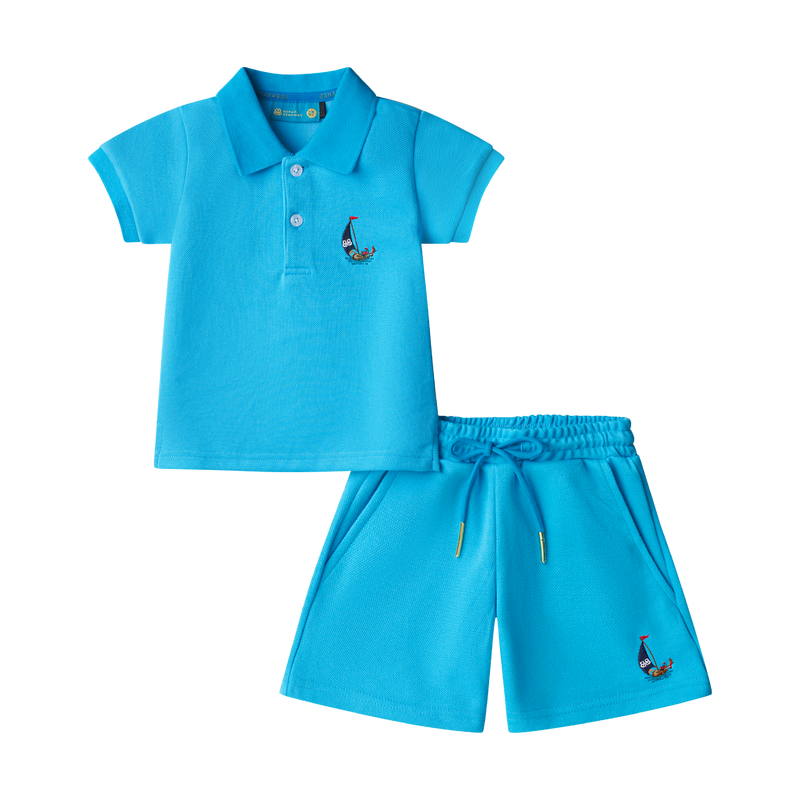 BOYS STAPLE POLO SET-CAPRI