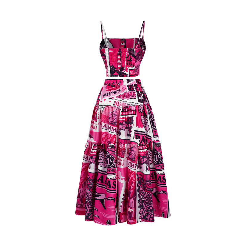 2025 BREAST CANCER TIERED SKIRT SET
