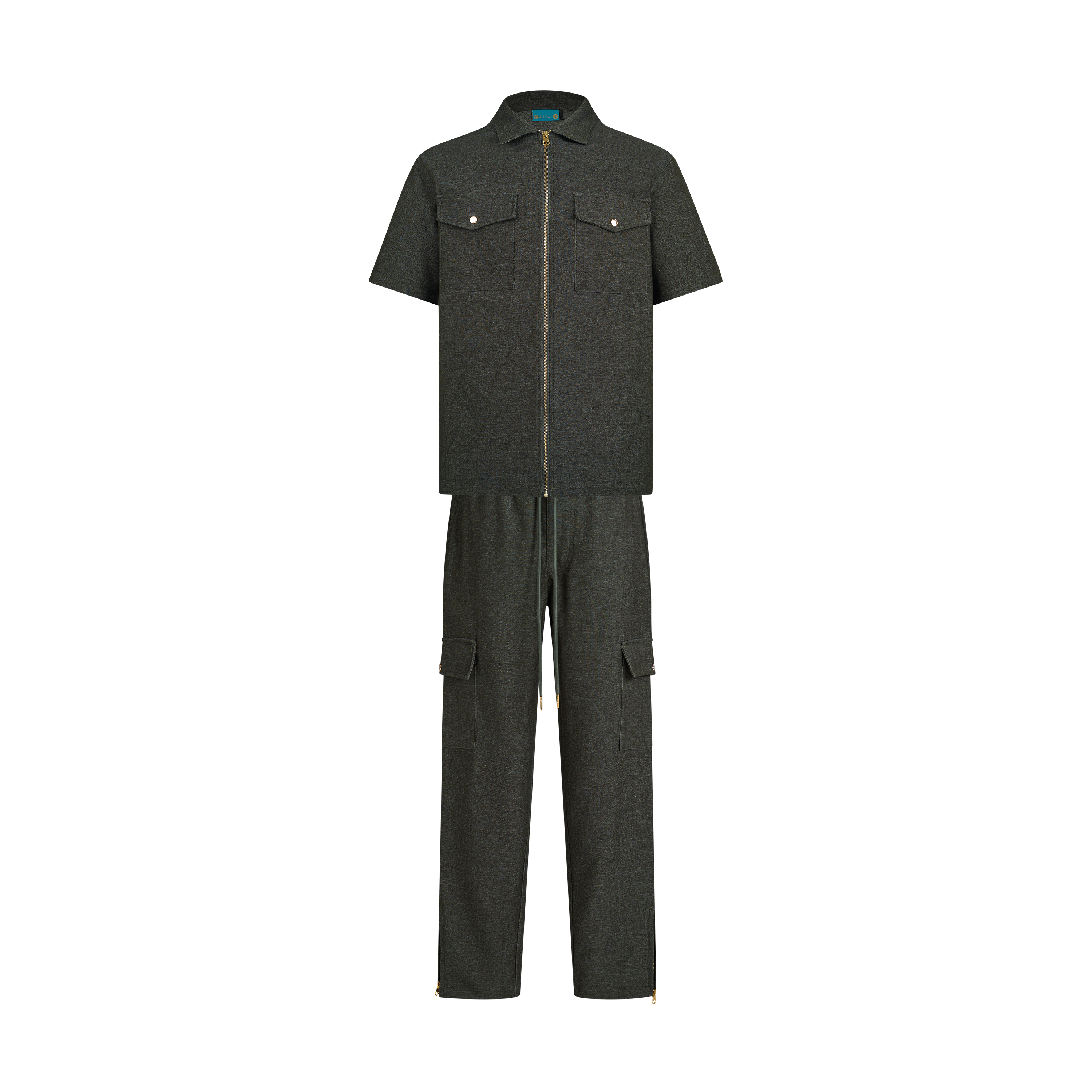 THE AVO CHAMBRAY SET- OLIVE
