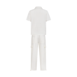 THE AVO CHAMBRAY SET- WHITE