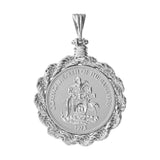 Coat of Arms Pendant (60mm)- Platinum