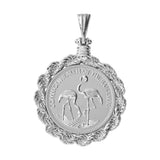 Flamingo Pendant (60mm)- Platinum