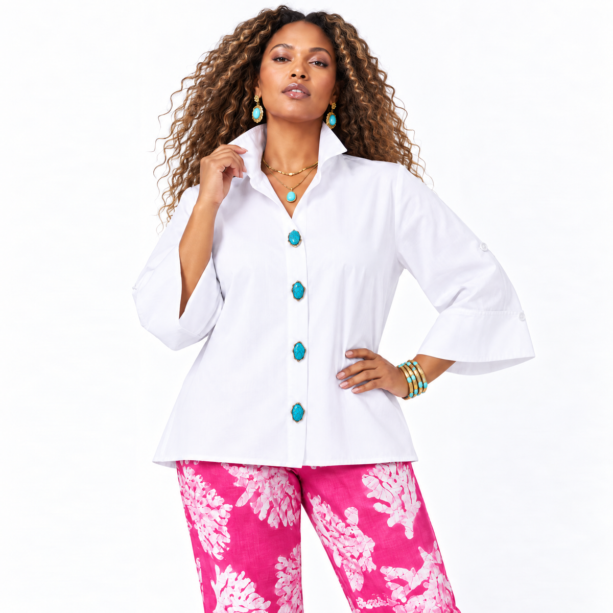Turquoise Stone Blouse