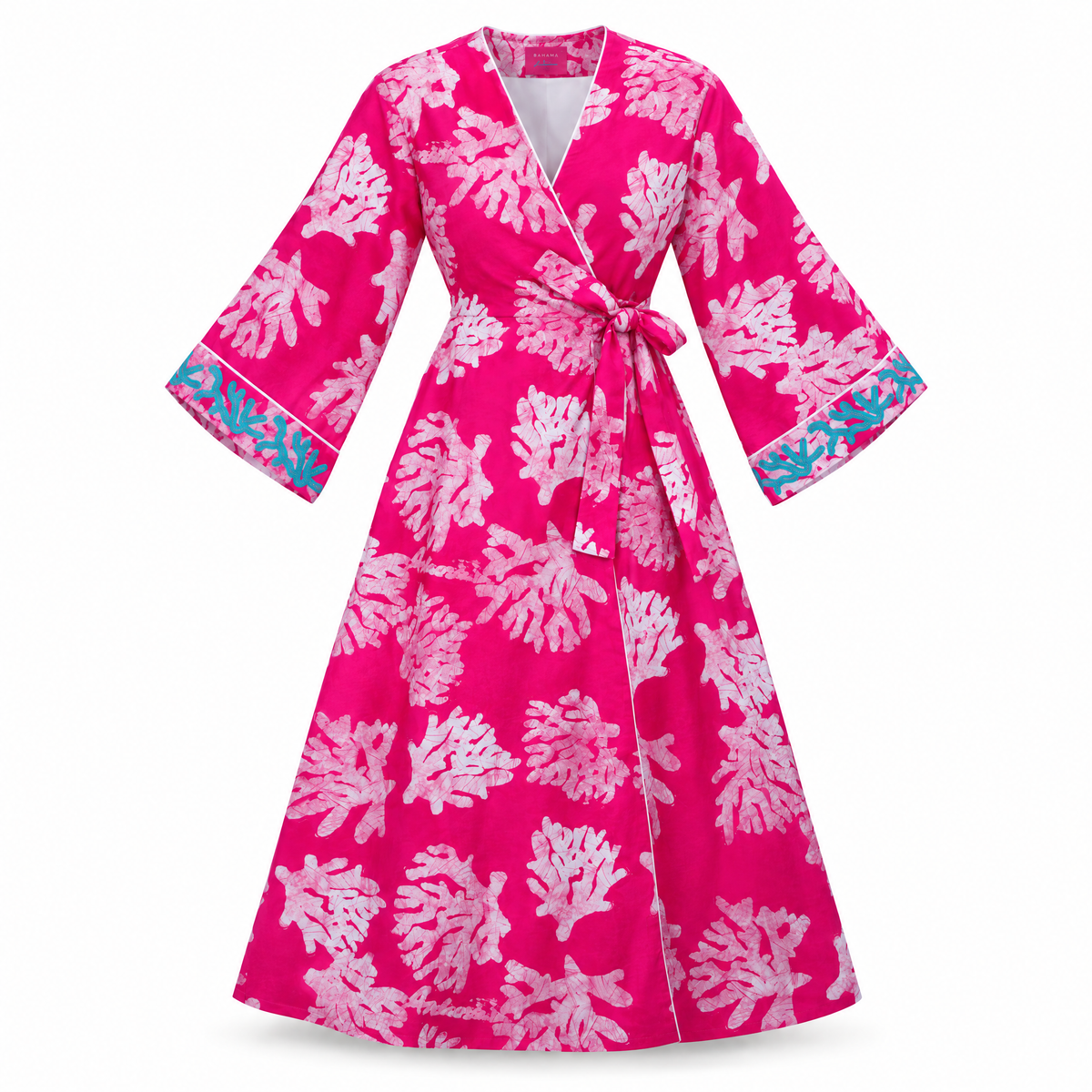 Bahari Androsia Wrap Dress- Pink