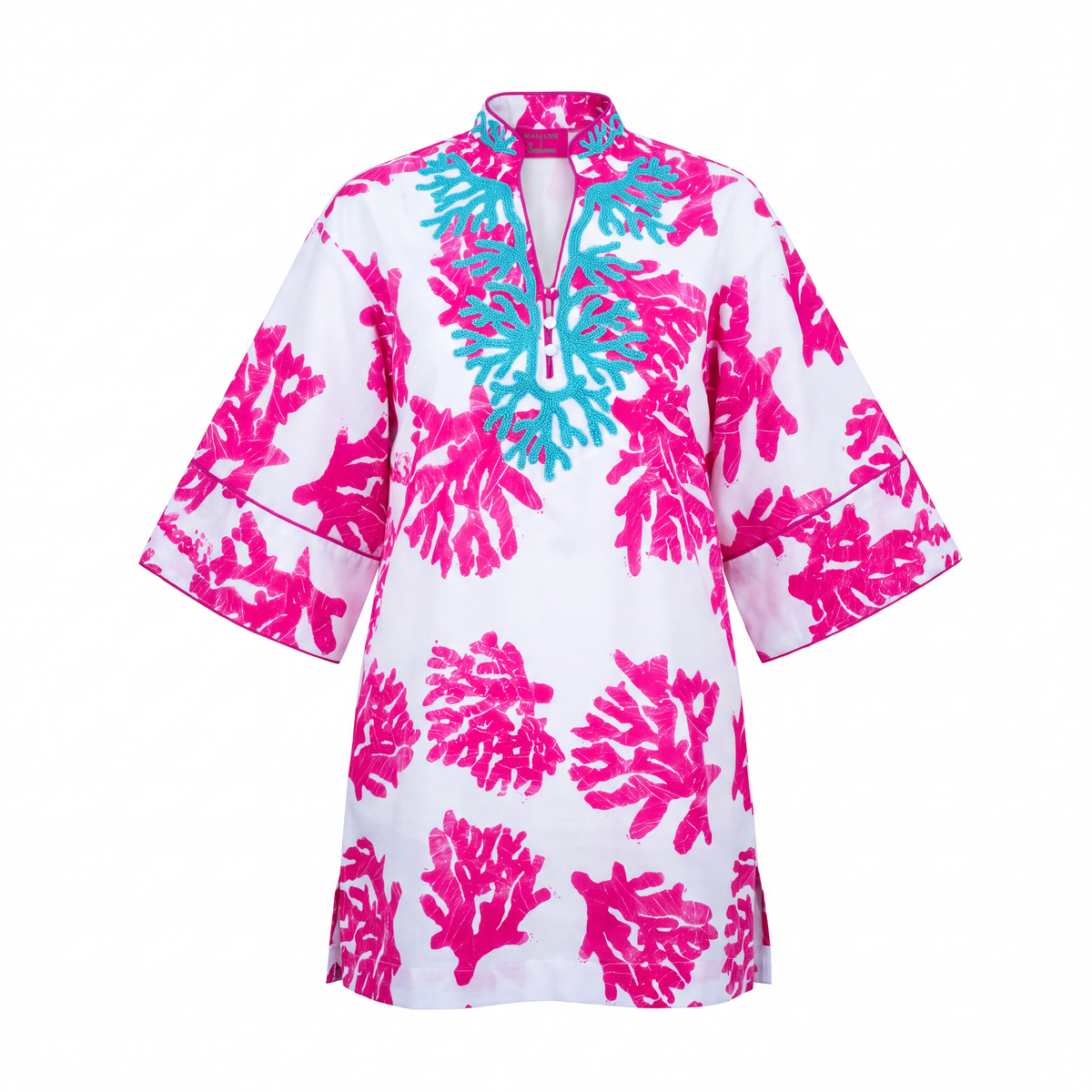 Bahari Androsia Tunic Blouse-White