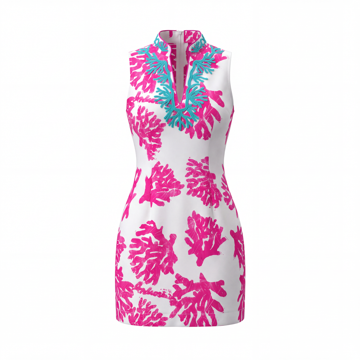 Bahari Androsia Shift Dress- White