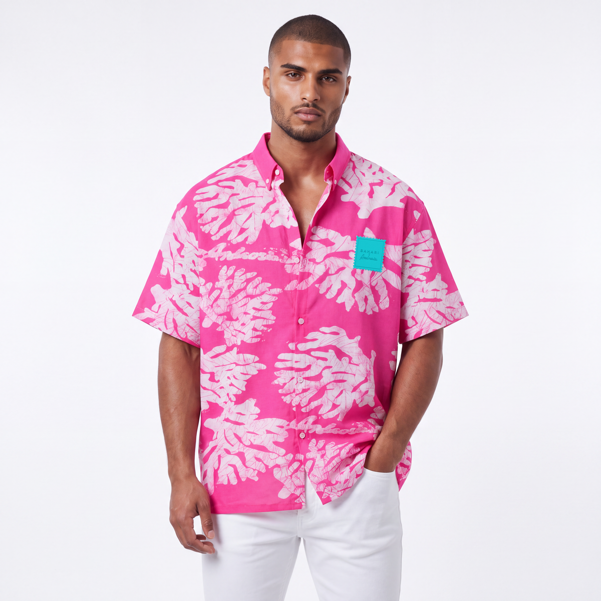 Androsia Button-Up — Pink