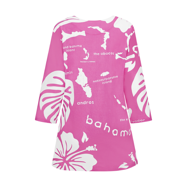 THE ARCHIPELAGO TUNIC- PINK & WHITE